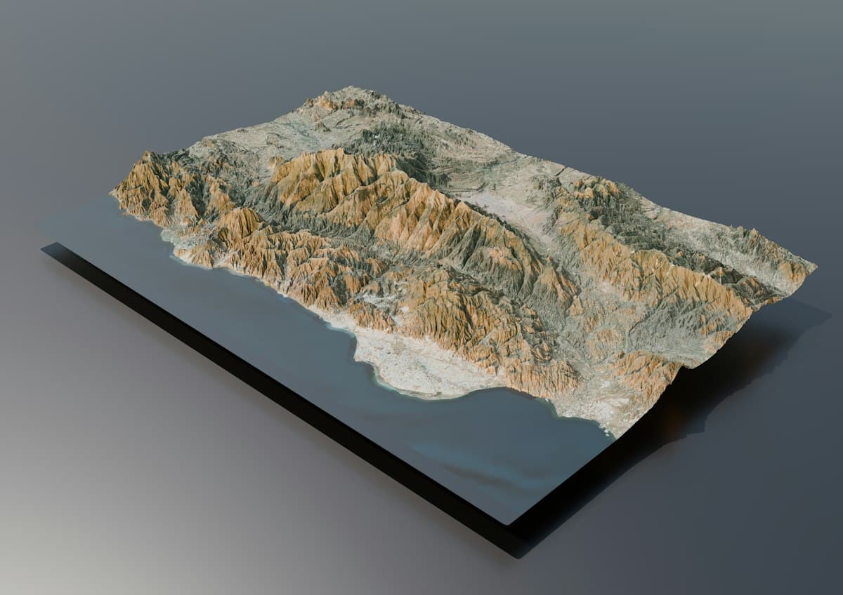 Kaziranga Relief Map